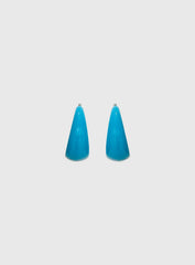 Vannessa Chunky Hoop Earrings Blue