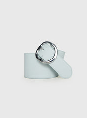 Katryna Faux Leather Belt Grey / Silver