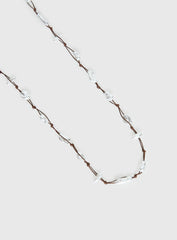 Delle Pearl Detail Wrap Belt Brown