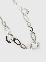 Wavelength Chain Belt Silver