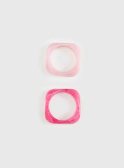 Billy Resin Cuff Pack Pink