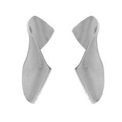 Thick Metal Sheet Curve Earrings
