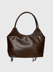 Speed Of Light Faux Leather Tote Bag Brown