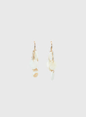Elizabette Shell Earrings White
