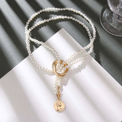 Vintage Long Tassel Pearl Pendant Necklace