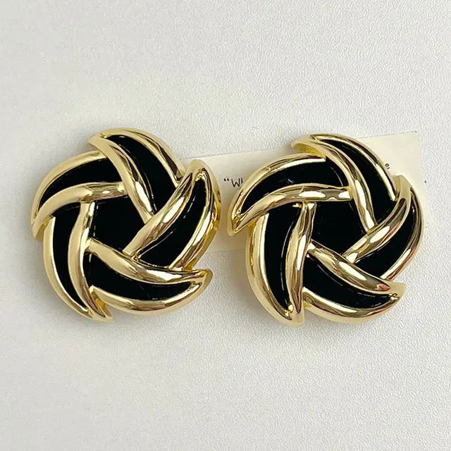 Retro Spiral Earrings