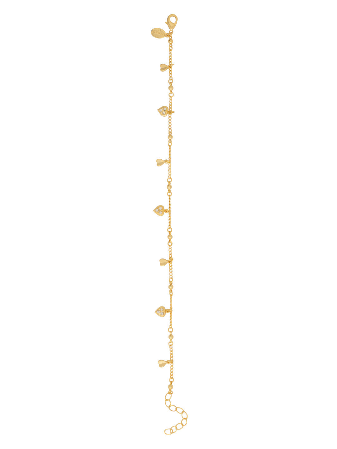 Mini Heart Charm Anklet - AGF1BGCRY