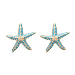 Starfish Drip Oil Earrings