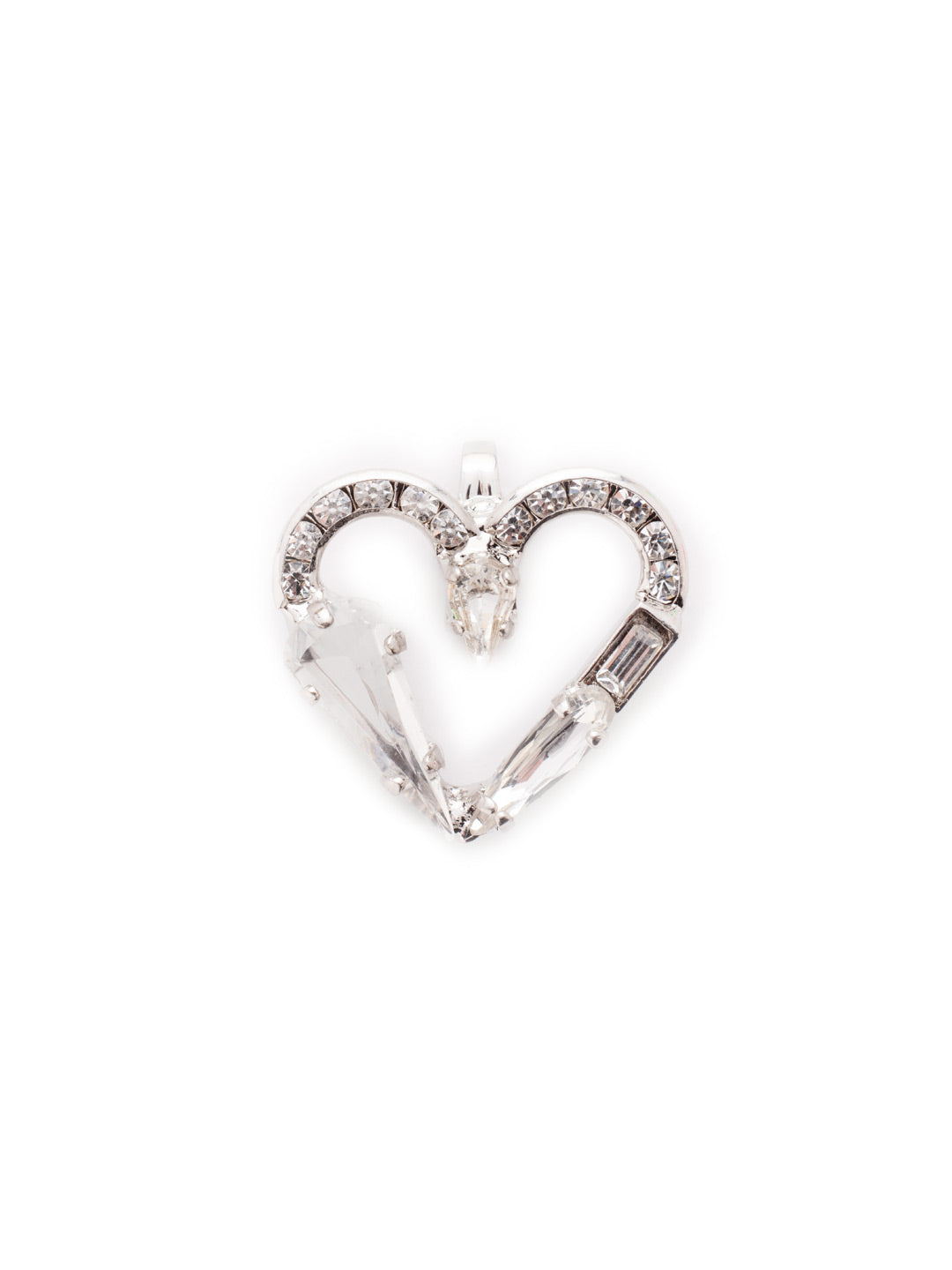 Crystal Heart Charm Charm Other Accessory - CES40RHCRY