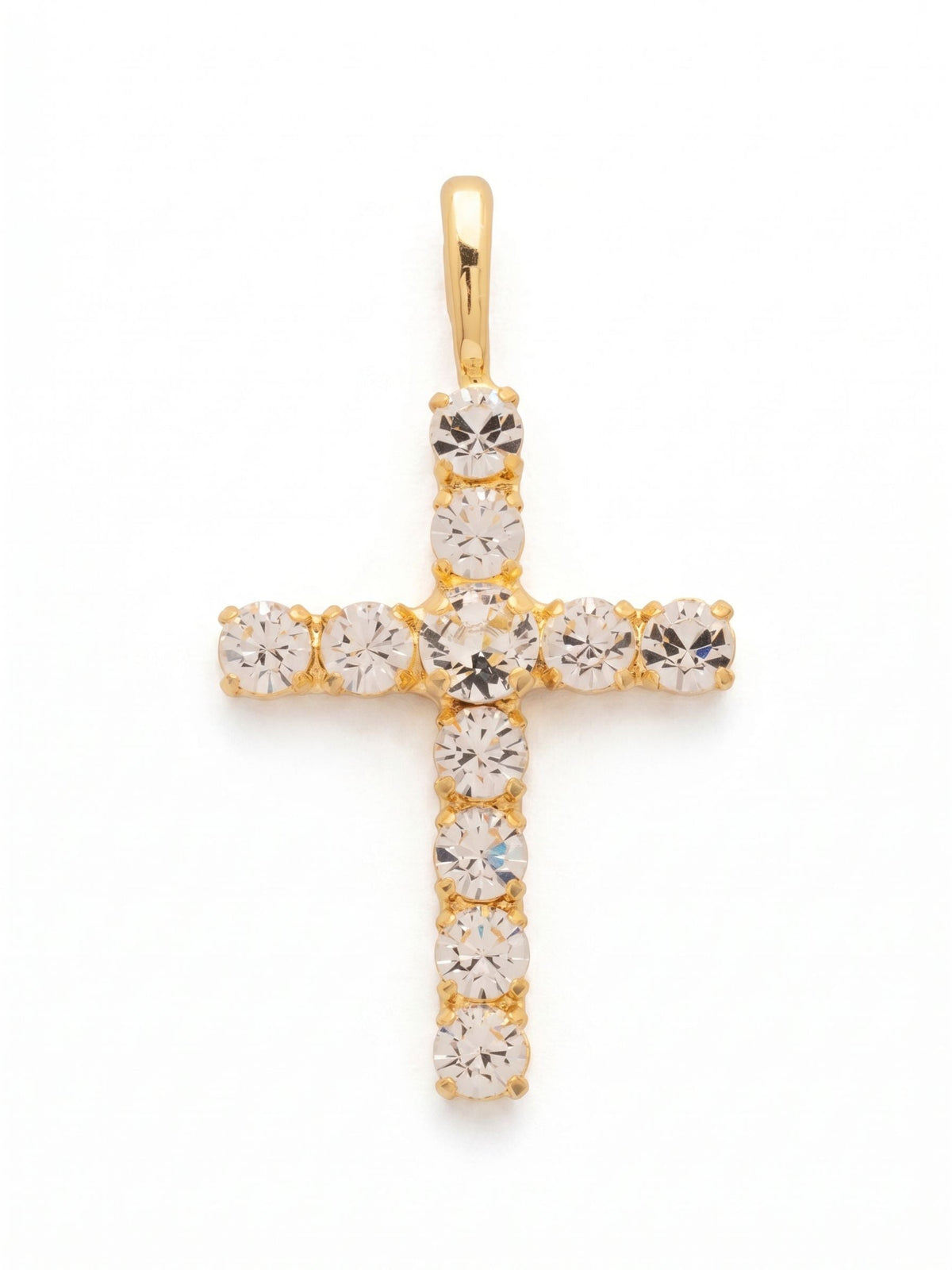 Crystal Cross Large Charm - CFZ10BGCRY