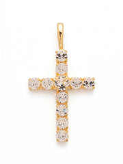 Crystal Cross Large Charm - CFZ10BGCRY