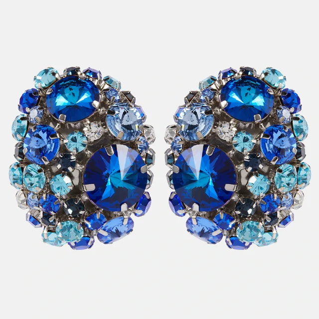 Round Crystal Ear Clip