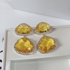 Simple Cubic Zircon Earrings
