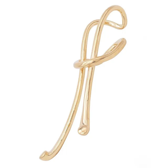 Alloy Long Clip Earrings