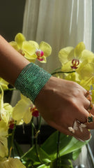 Endless Nights Embellished Bracelet - Green