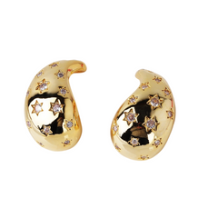 Water Drop Star Earrings
