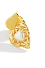 Aleida Heart Shape Earring - Gold
