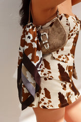 Brynn Buckle Strap Shoulder Bag - Nude