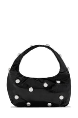 Dahlaney Studded Handbag - Black Silver