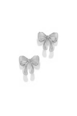 Tamara Bow Tie Earring - Silver