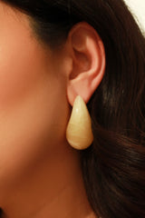 Corinne Teardrop Statement Earring - Ivory