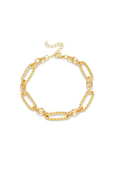 Stand Out Chain Anklet - Gold