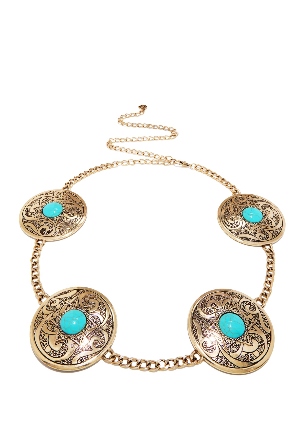 Avery Pendant Chain Belt - Gold