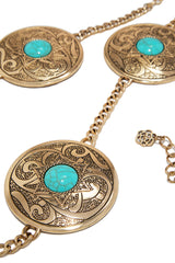 Avery Pendant Chain Belt - Gold
