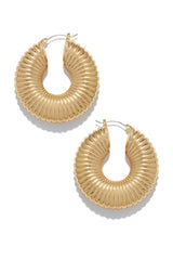Samara Statement Hoop Earring - Silver