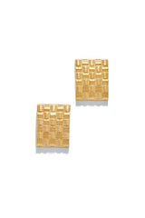 Eleysa Woven Statement Earring - Gold
