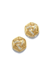Daya Chunky Embellished Earring - Gold