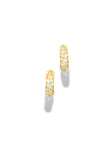 Alexa Embellished Hoop Earring - Gold