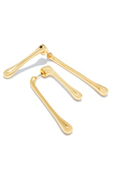 Nalina Abstract Statement Earring - Gold