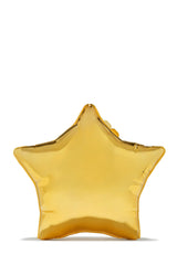Star Girl Balloon Clutch Bag - Gold