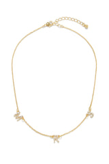 Future MRS Embellished Necklace - Gold