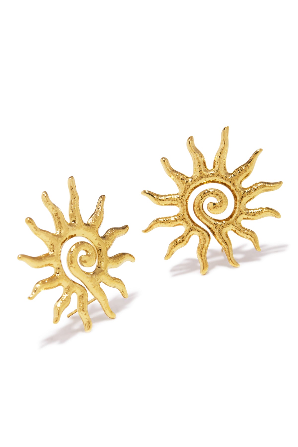 El Sol Gold Dipped Statement Earring - Gold