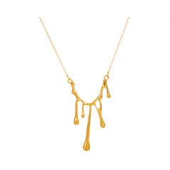 Dripping Lava Pendant Necklace