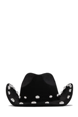 Delia Western Cowgirl Hat - Black