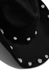 Delia Western Cowgirl Hat - Black