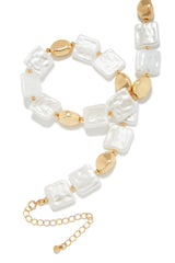 Baja Coast Pearl Necklace - White