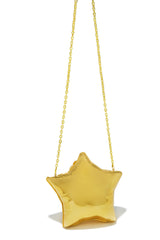 Star Girl Balloon Clutch Bag - Gold