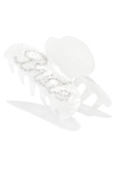 Special Day Embellished Hair Clip - White