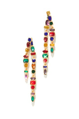 Vico Embellished Dangle Earring - Gold Multi