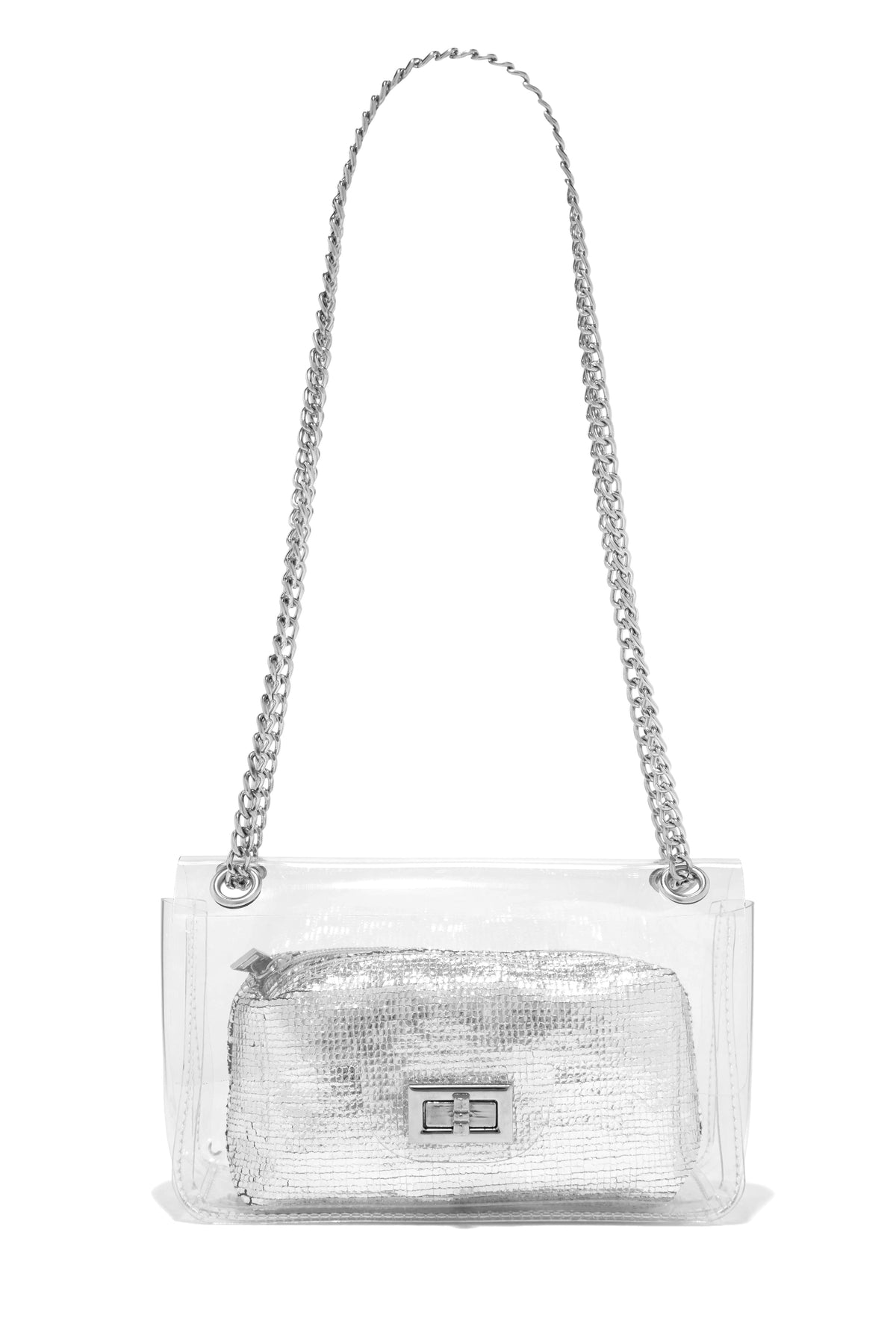 Elenia Crossbody Handbag - Silver