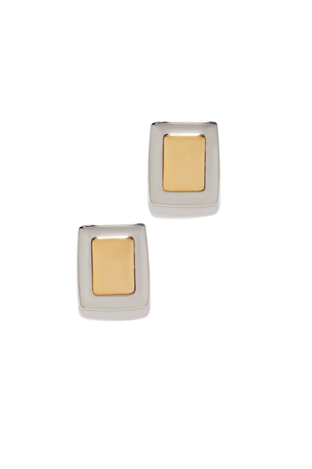 Karoly Rectangle Earring - Gold Silver