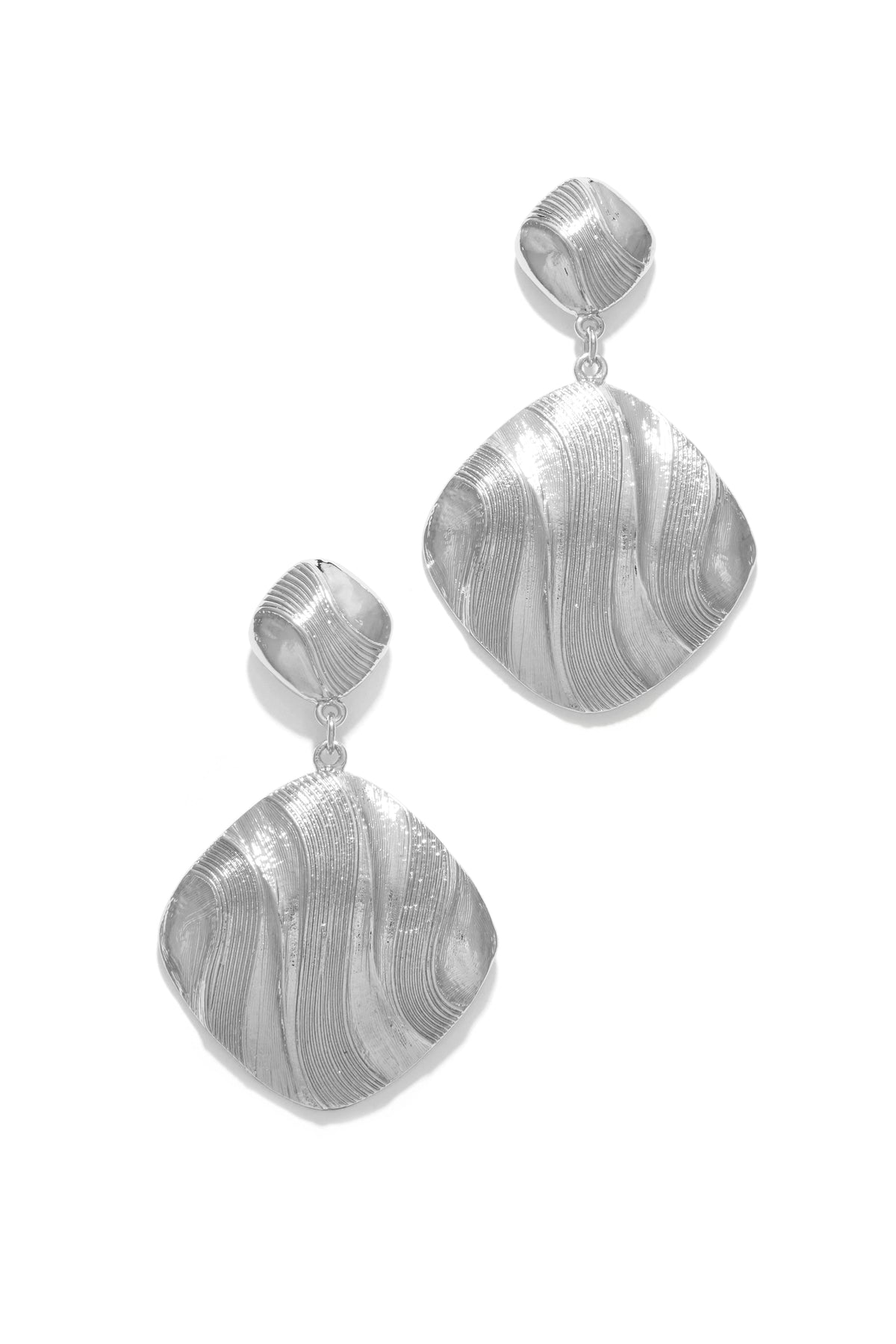 Marisela Statement Dangle Earring - Silver