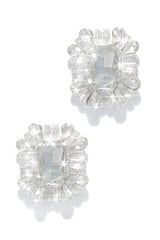 Mirabel Cubic Zirconia  Statement Earring - Green