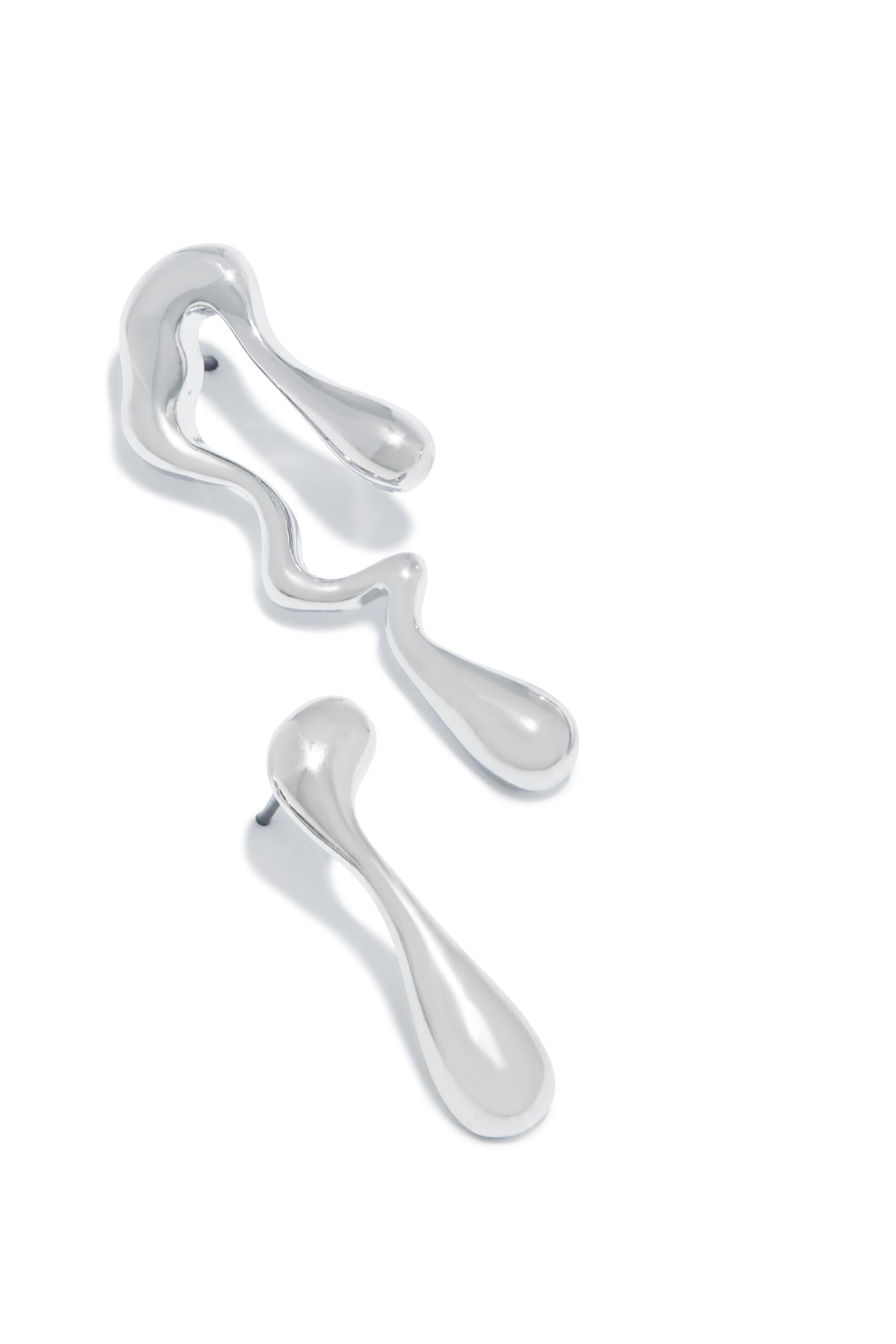 Zeyna Abstract Earring - Silver