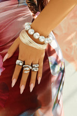 Neila Two Piece Ring Set - Silver