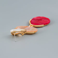 Teardrops Dangling Plate Earrings